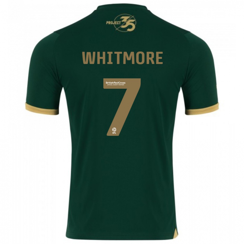 Criança Camisola Charlotte Whitmore #7 Verde Principal 2023/24 Camisa