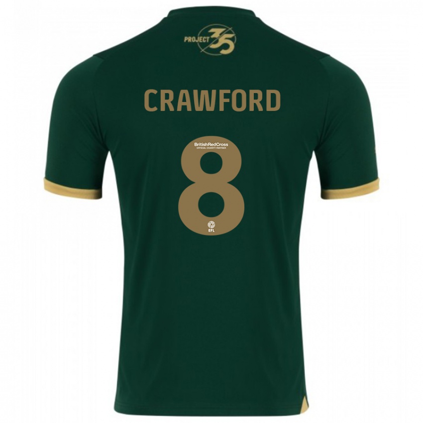 Criança Camisola Imy Crawford #8 Verde Principal 2023/24 Camisa