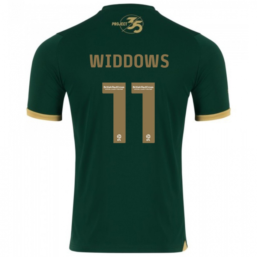 Criança Camisola Jade Widdows #11 Verde Principal 2023/24 Camisa