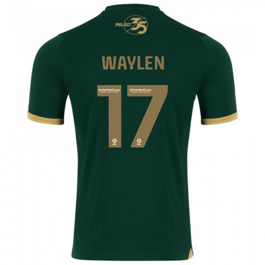 Criança Camisola Libby Waylen #17 Verde Principal 2023/24 Camisa