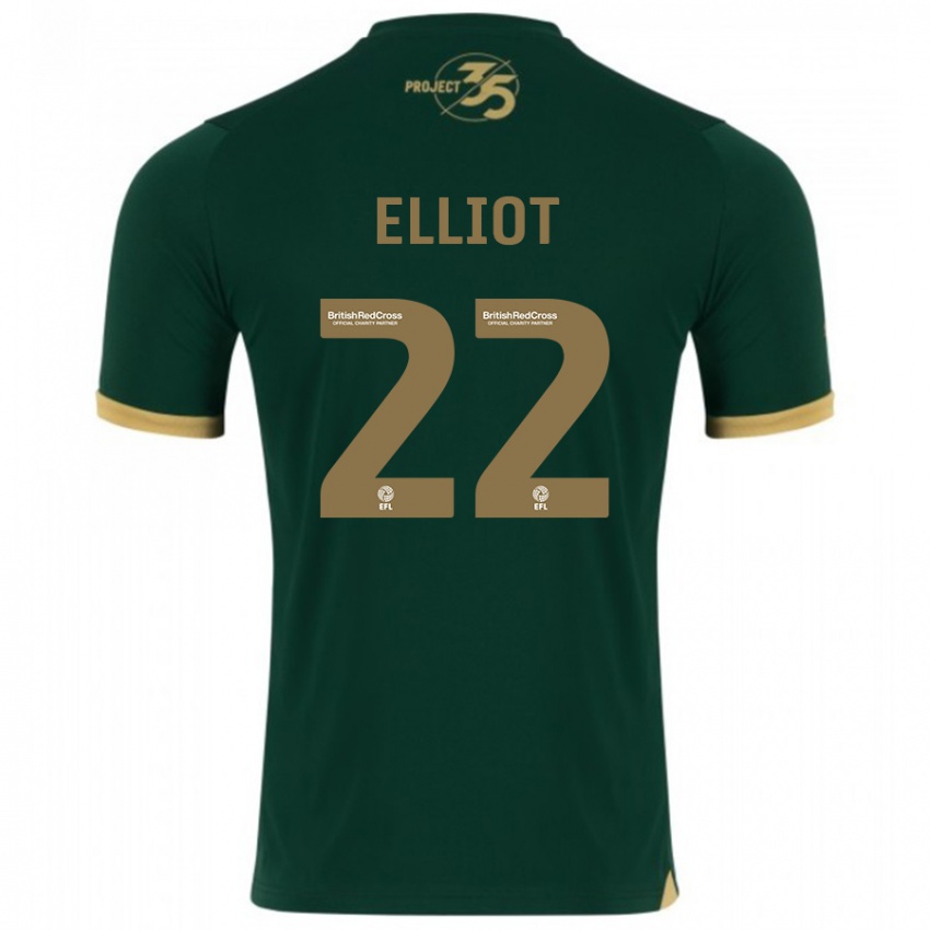 Criança Camisola Emily Elliot #22 Verde Principal 2023/24 Camisa