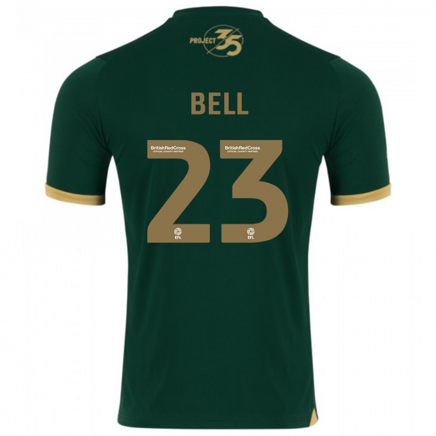 Criança Camisola Katelyn Bell #23 Verde Principal 2023/24 Camisa