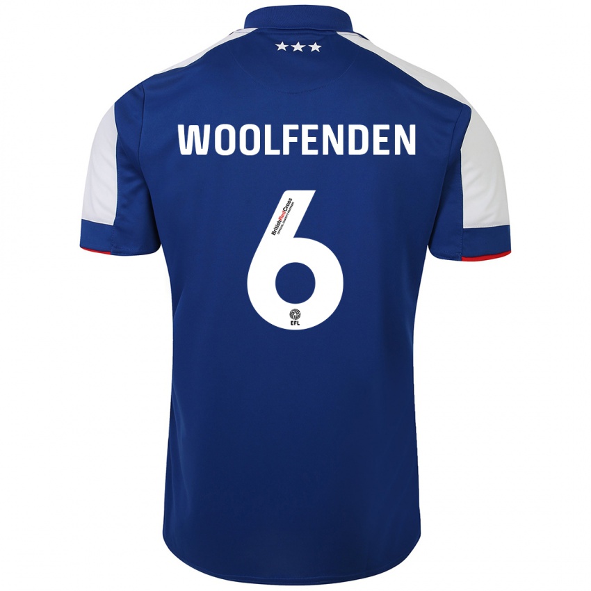 Criança Camisola Luke Woolfenden #6 Azul Principal 2023/24 Camisa