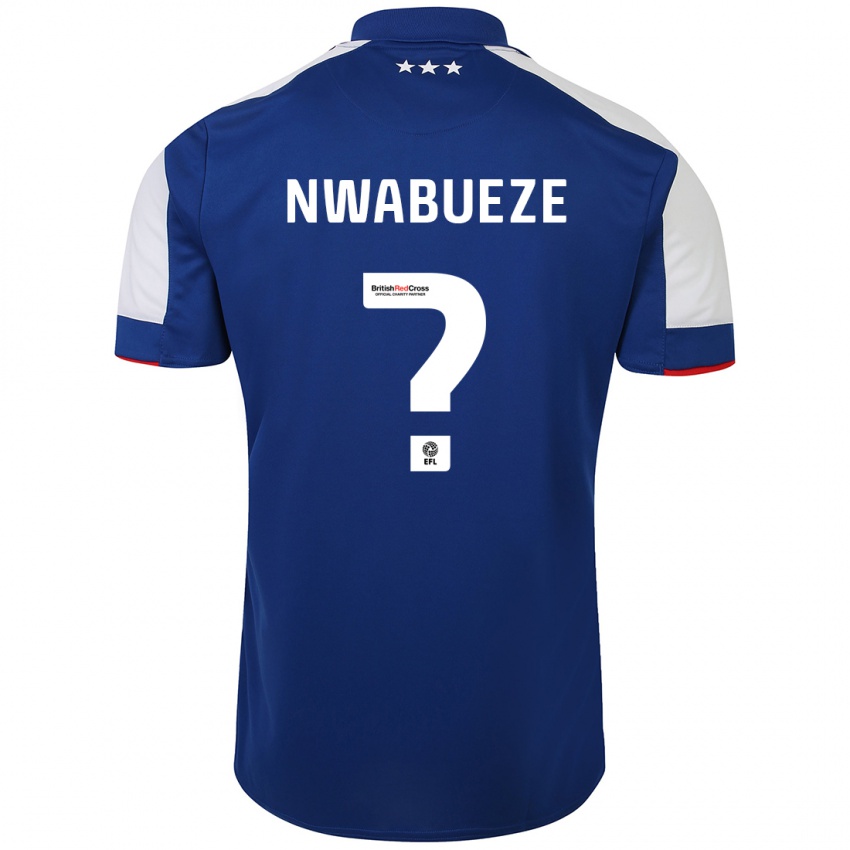 Criança Camisola Jesse Nwabueze #0 Azul Principal 2023/24 Camisa