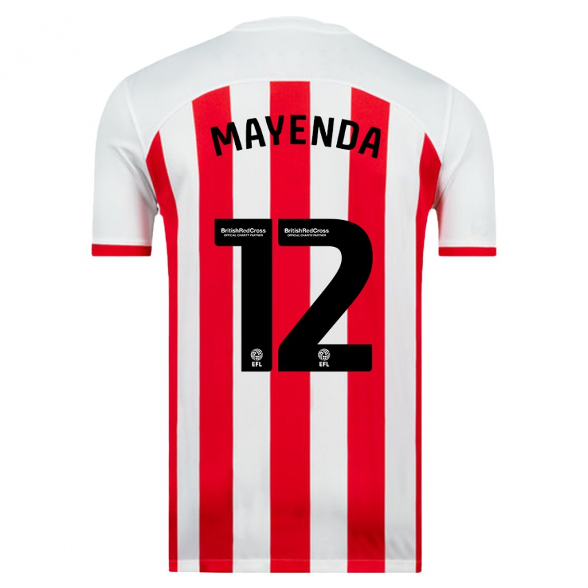 Criança Camisola Eliezer Mayenda #12 Branco Principal 2023/24 Camisa