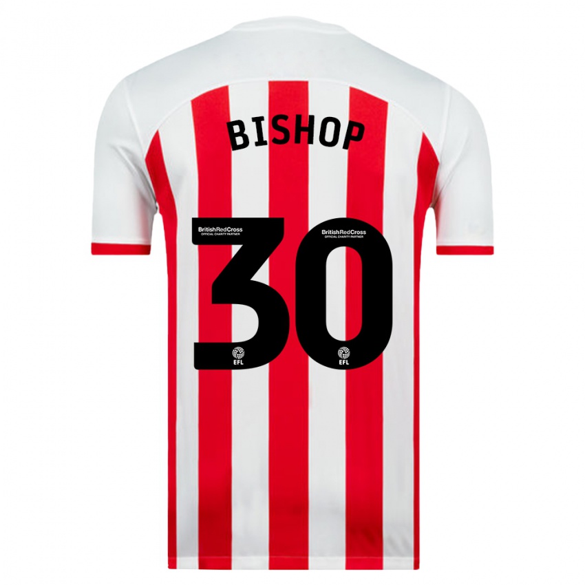 Criança Camisola Nathan Bishop #30 Branco Principal 2023/24 Camisa