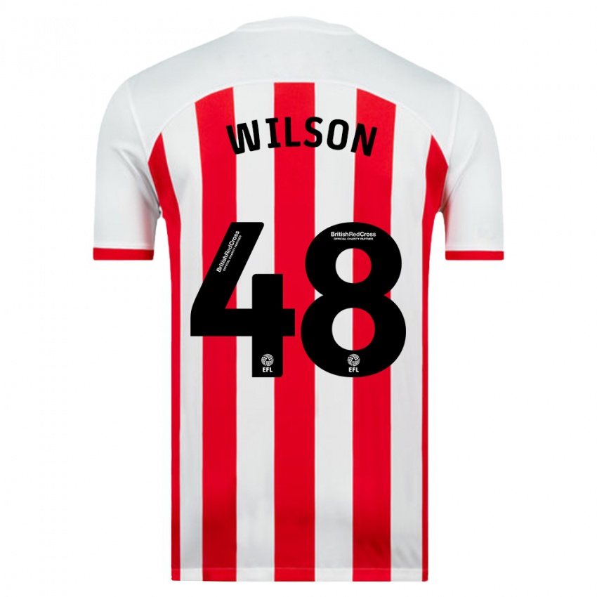 Criança Camisola Callum Wilson #48 Branco Principal 2023/24 Camisa