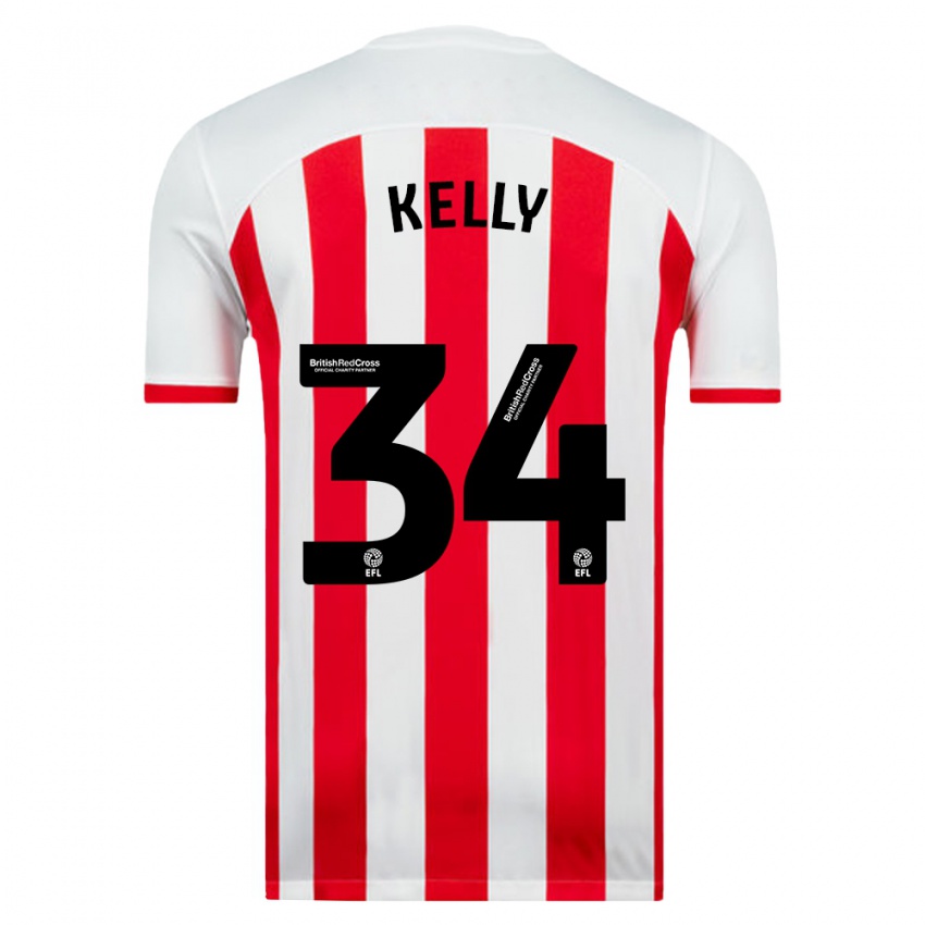 Criança Camisola Caden Kelly #34 Branco Principal 2023/24 Camisa