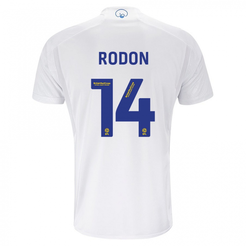Criança Camisola Joe Rodon #14 Branco Principal 2023/24 Camisa