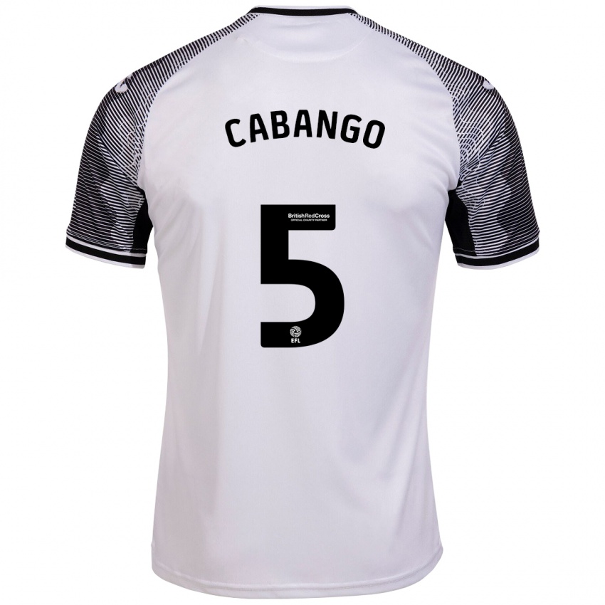 Criança Camisola Ben Cabango #5 Branco Principal 2023/24 Camisa