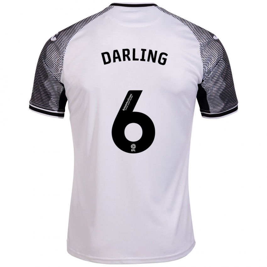 Criança Camisola Harry Darling #6 Branco Principal 2023/24 Camisa