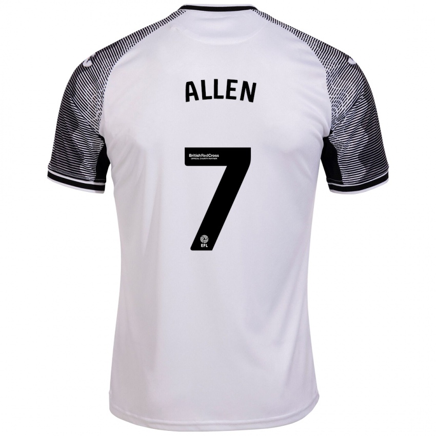 Criança Camisola Joe Allen #7 Branco Principal 2023/24 Camisa