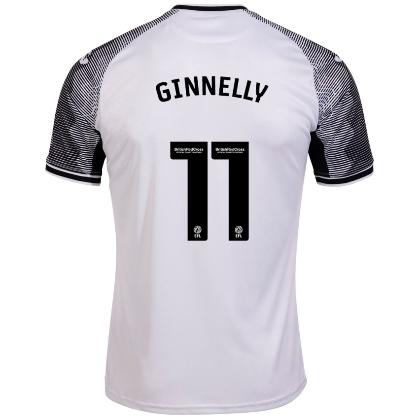 Criança Camisola Josh Ginnelly #11 Branco Principal 2023/24 Camisa