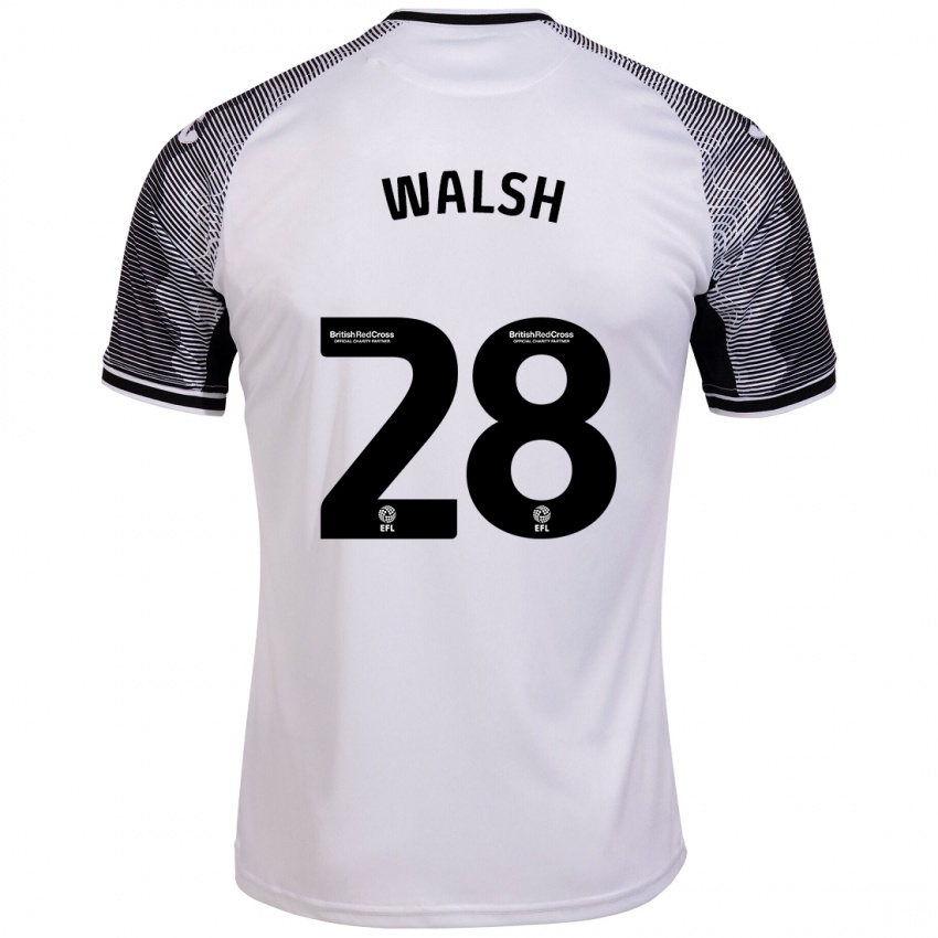 Criança Camisola Liam Walsh #28 Branco Principal 2023/24 Camisa