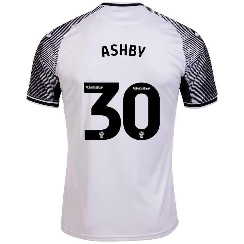 Criança Camisola Harrison Ashby #30 Branco Principal 2023/24 Camisa