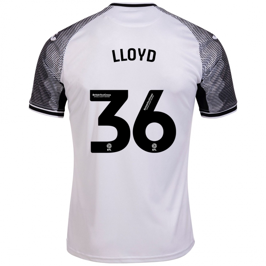 Criança Camisola Ben Lloyd #36 Branco Principal 2023/24 Camisa