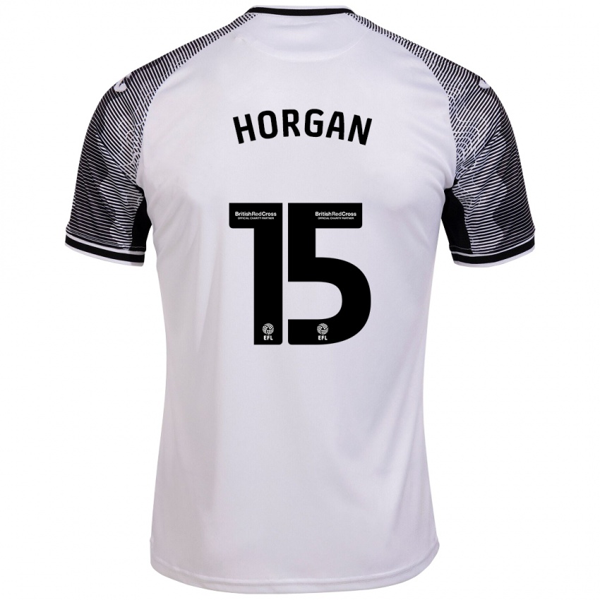 Criança Camisola Gwenan Horgan #15 Branco Principal 2023/24 Camisa