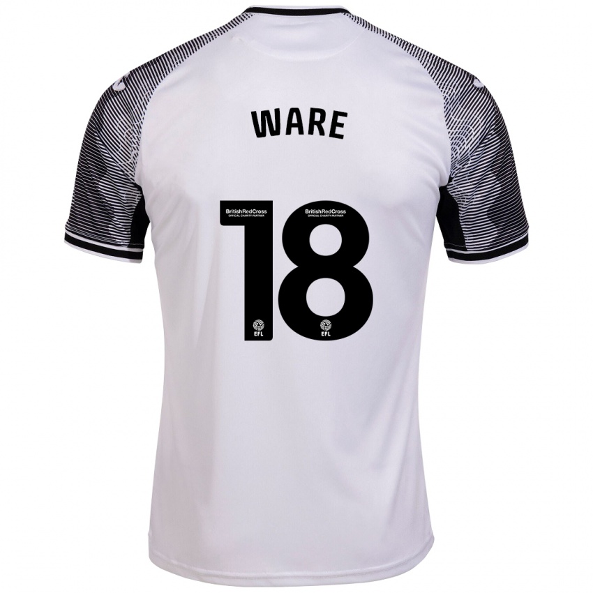 Criança Camisola Phoebe Ware #18 Branco Principal 2023/24 Camisa