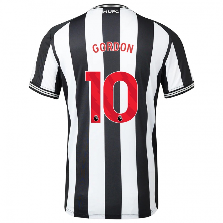 Criança Camisola Anthony Gordon #10 Preto Branco Principal 2023/24 Camisa