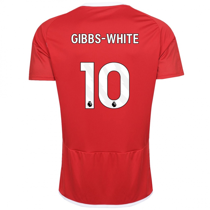 Criança Camisola Morgan Gibbs-White #10 Vermelho Principal 2023/24 Camisa