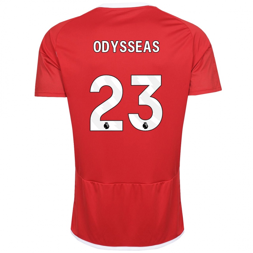 Criança Camisola Odysseas Vlachodimos #23 Vermelho Principal 2023/24 Camisa