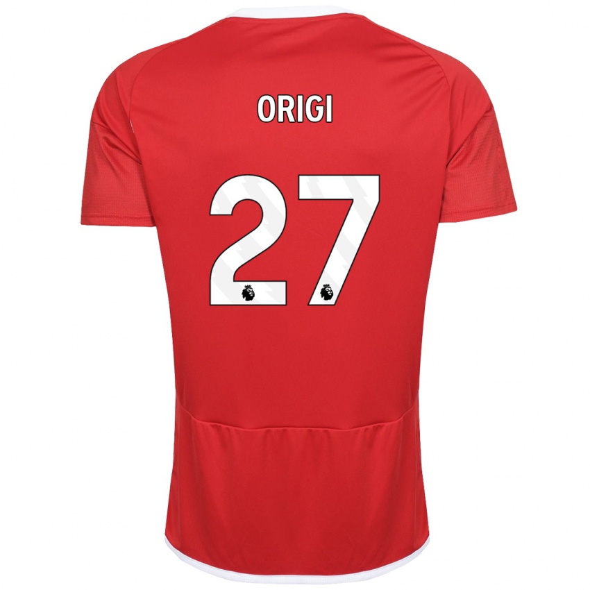 Criança Camisola Divock Origi #27 Vermelho Principal 2023/24 Camisa