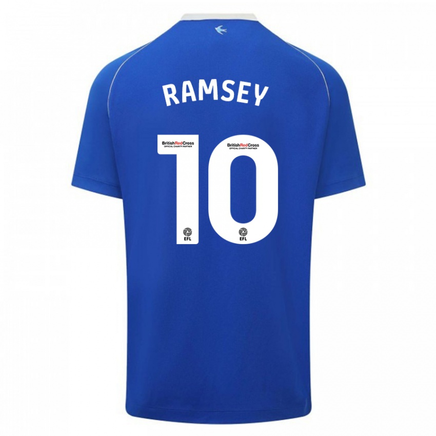 Criança Camisola Aaron Ramsey #10 Azul Principal 2023/24 Camisa