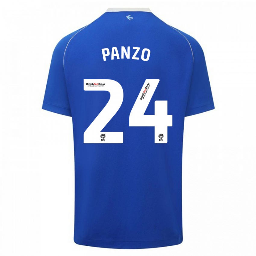 Criança Camisola Jonathan Panzo #24 Azul Principal 2023/24 Camisa