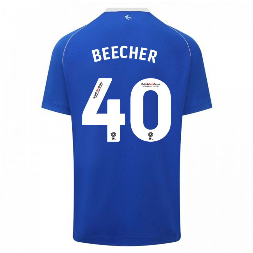 Criança Camisola Josh Beecher #40 Azul Principal 2023/24 Camisa