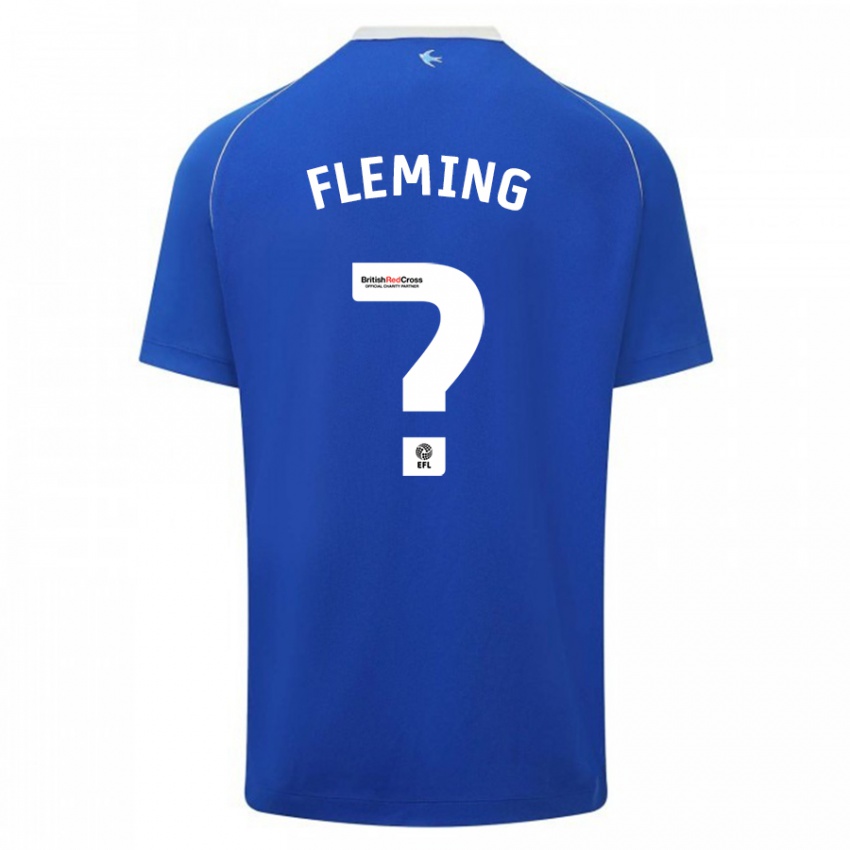 Criança Camisola Cole Fleming #0 Azul Principal 2023/24 Camisa