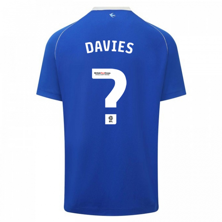 Criança Camisola Kian Davies #0 Azul Principal 2023/24 Camisa
