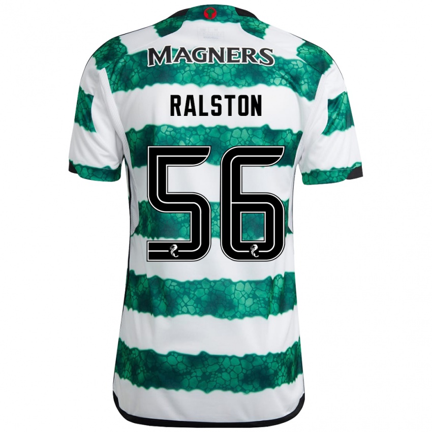 Criança Camisola Anthony Ralston #56 Verde Principal 2023/24 Camisa