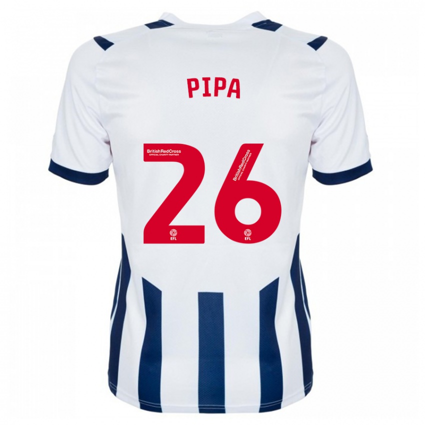 Criança Camisola Pipa #26 Branco Principal 2023/24 Camisa