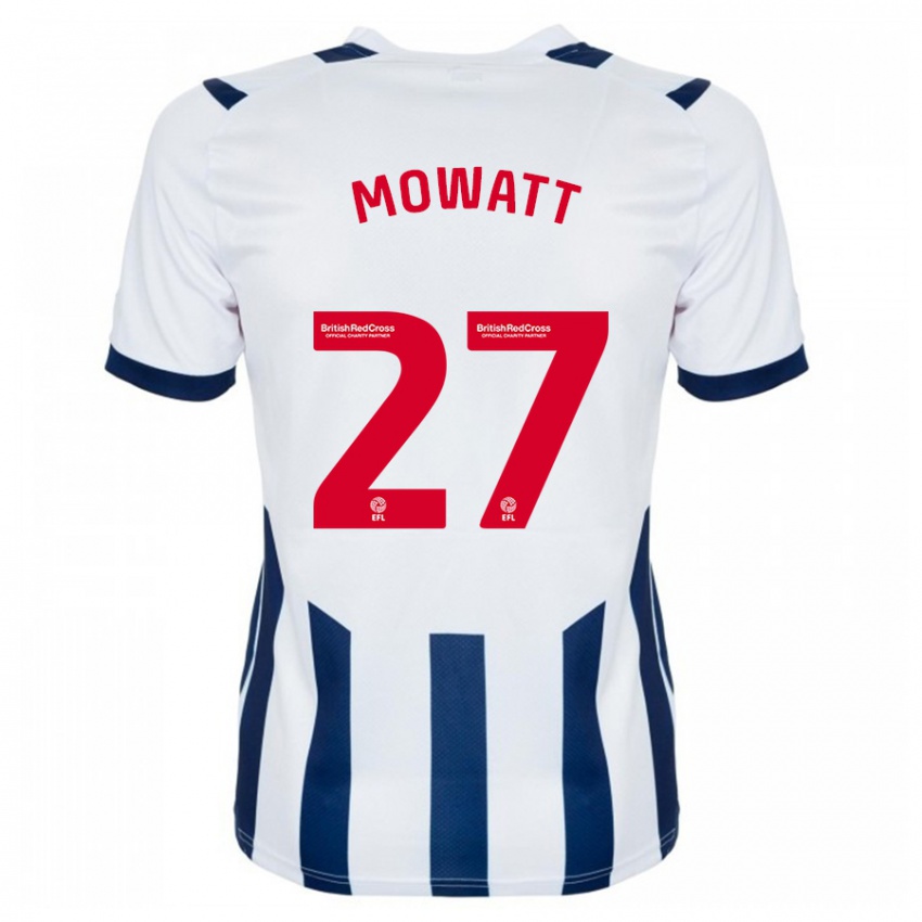 Criança Camisola Alex Mowatt #27 Branco Principal 2023/24 Camisa