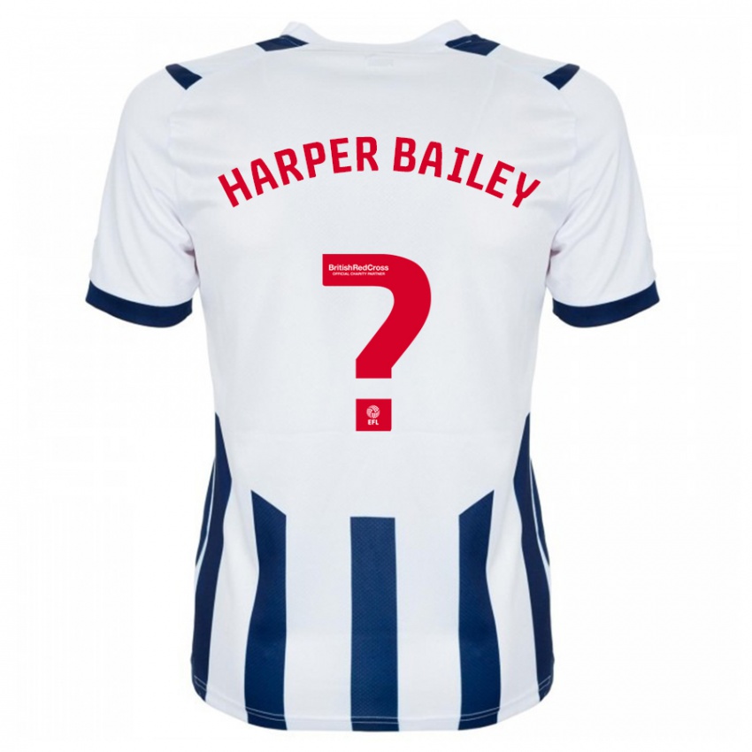 Criança Camisola Aaron Harper-Bailey #0 Branco Principal 2023/24 Camisa