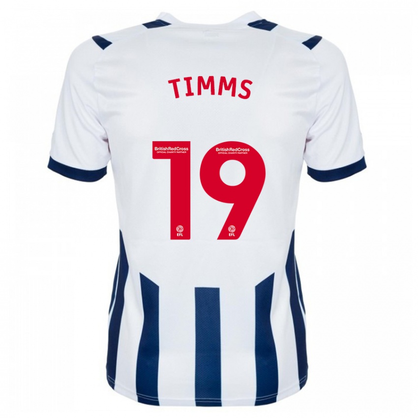 Criança Camisola Maria Timms #19 Branco Principal 2023/24 Camisa