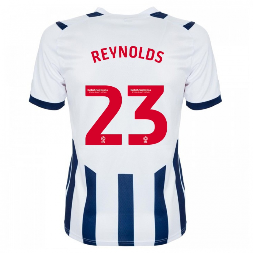 Criança Camisola Taylor Reynolds #23 Branco Principal 2023/24 Camisa