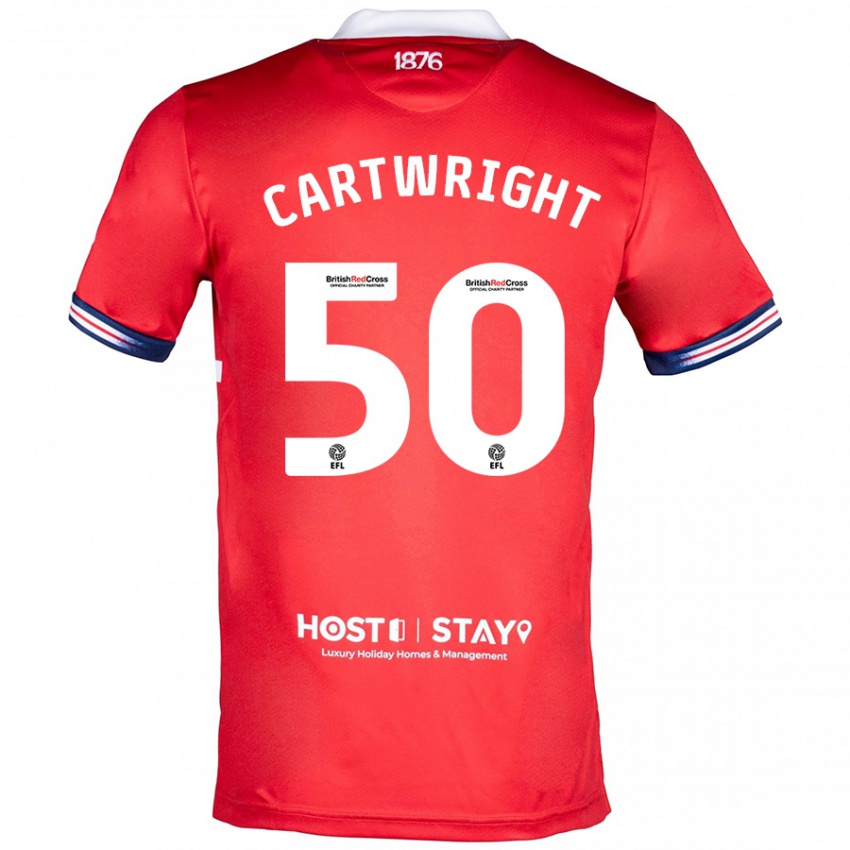 Criança Camisola Fin Cartwright #50 Vermelho Principal 2023/24 Camisa