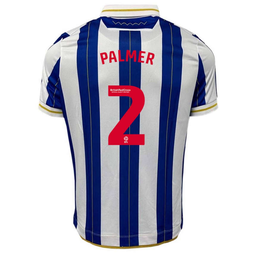 Criança Camisola Liam Palmer #2 Branco Azulado Principal 2023/24 Camisa