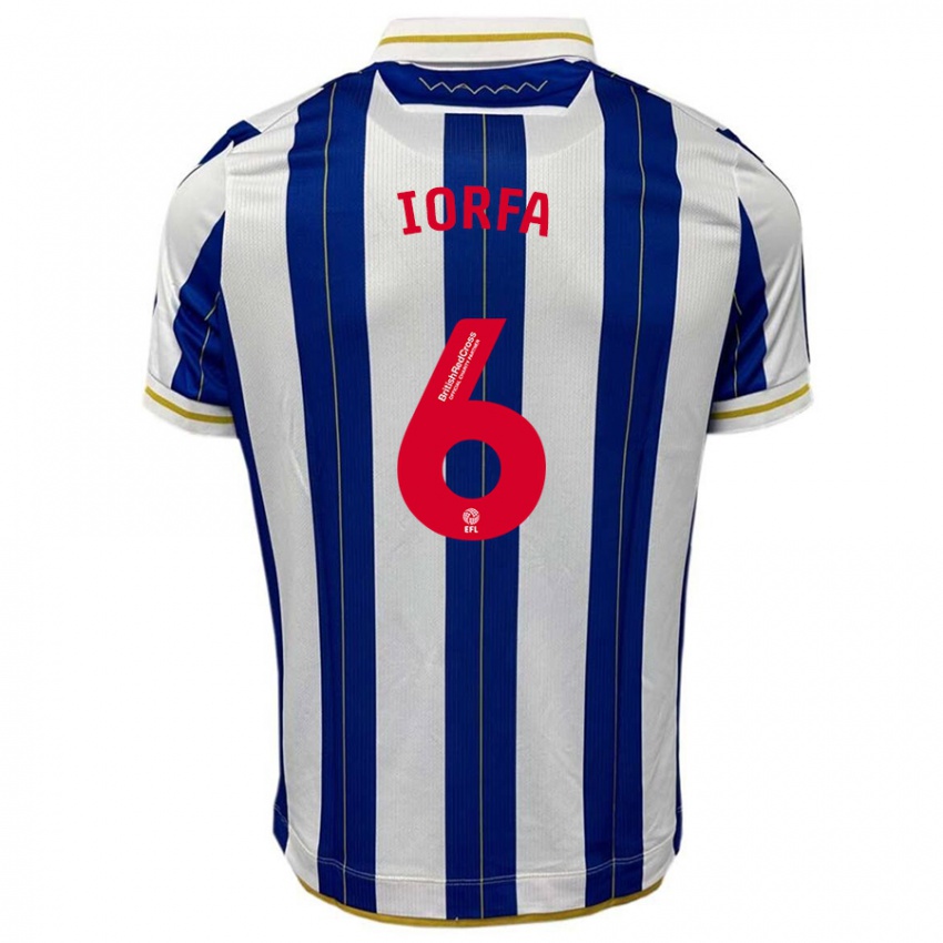 Criança Camisola Dominic Iorfa #6 Branco Azulado Principal 2023/24 Camisa