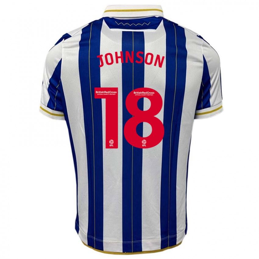 Criança Camisola Marvin Johnson #18 Branco Azulado Principal 2023/24 Camisa