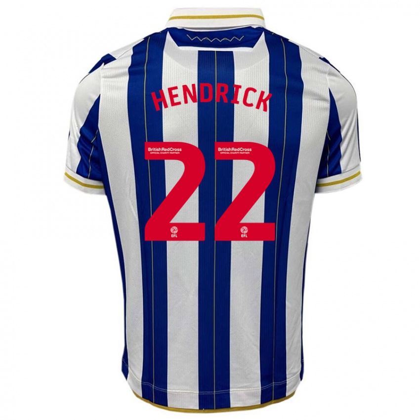 Criança Camisola Jeff Hendrick #22 Branco Azulado Principal 2023/24 Camisa