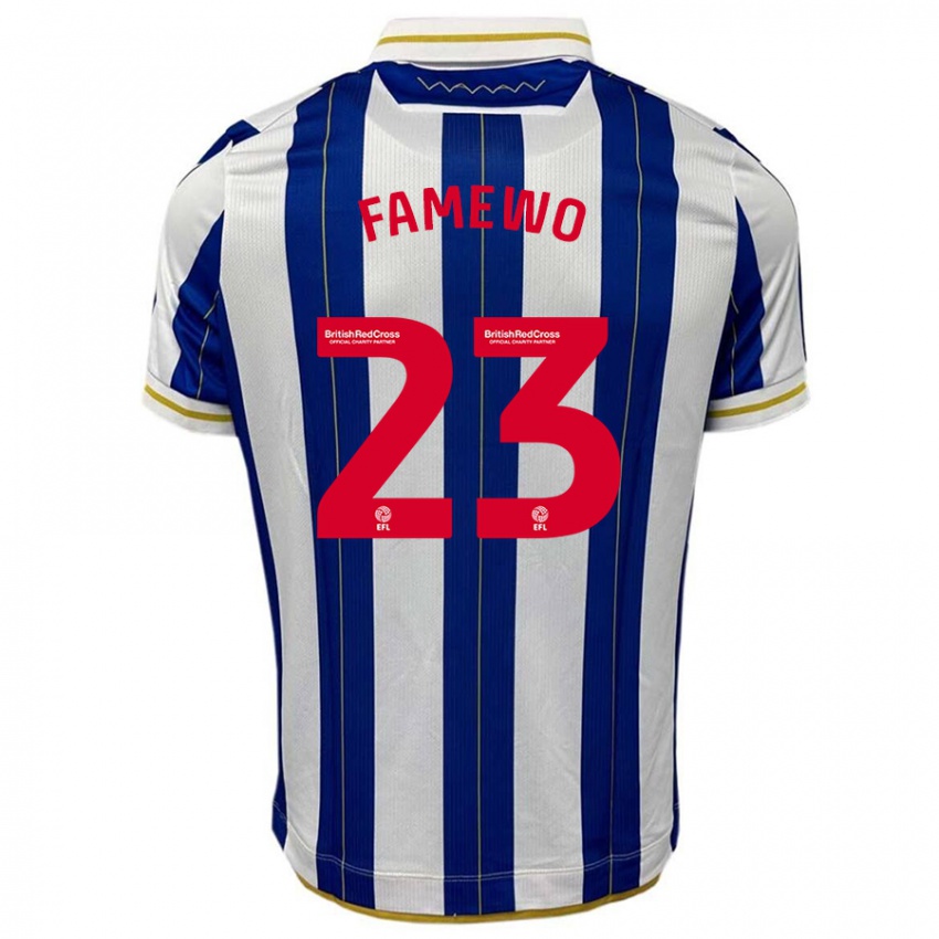 Criança Camisola Akin Famewo #23 Branco Azulado Principal 2023/24 Camisa