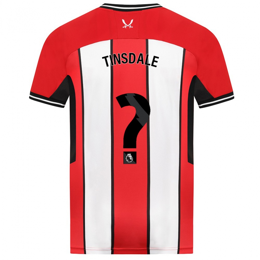 Criança Camisola Jay Tinsdale #0 Vermelho Principal 2023/24 Camisa