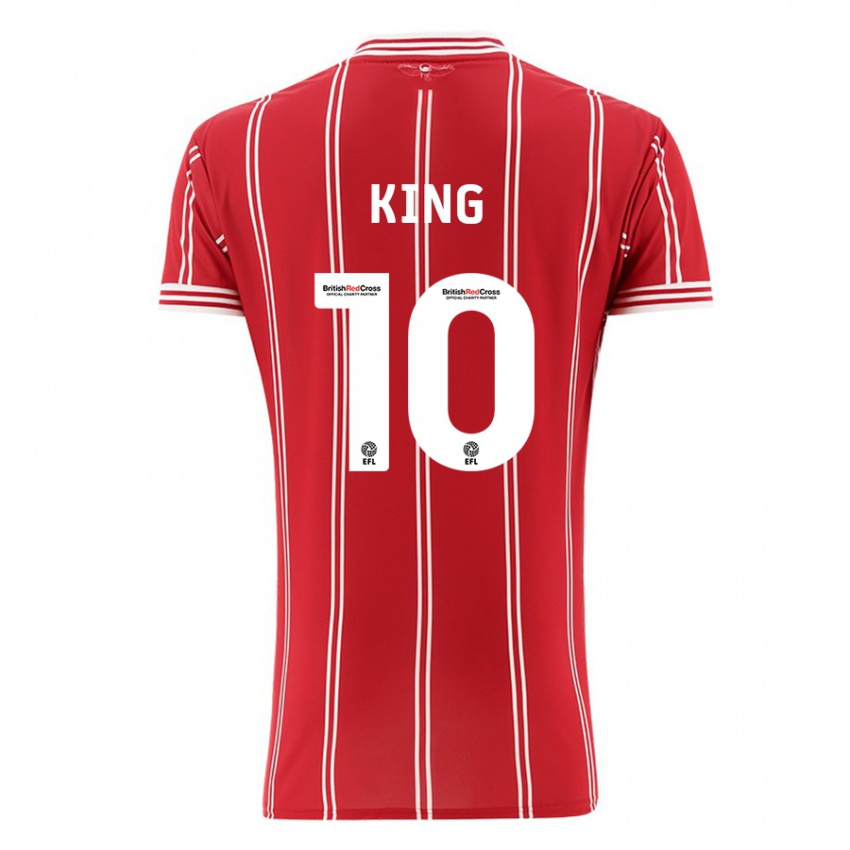 Criança Camisola Andy King #10 Vermelho Principal 2023/24 Camisa