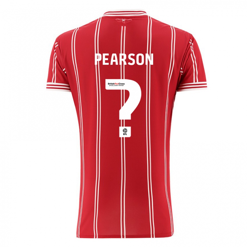 Criança Camisola Sam Pearson #0 Vermelho Principal 2023/24 Camisa