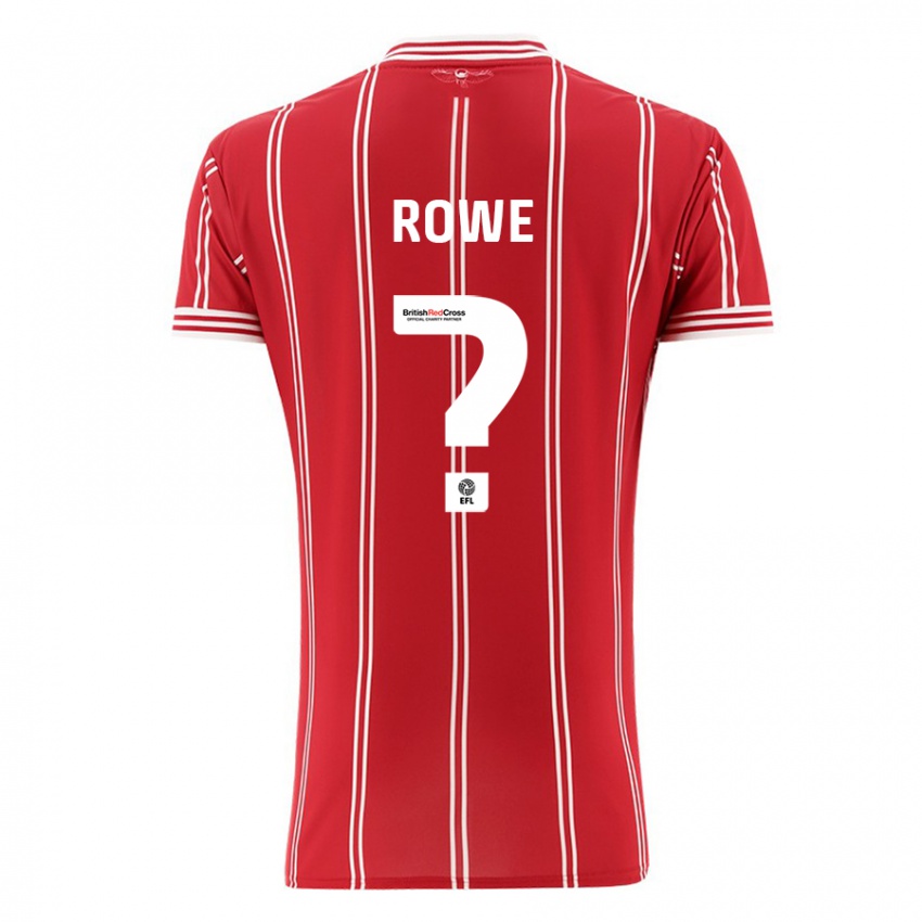 Criança Camisola Romani Rowe #0 Vermelho Principal 2023/24 Camisa