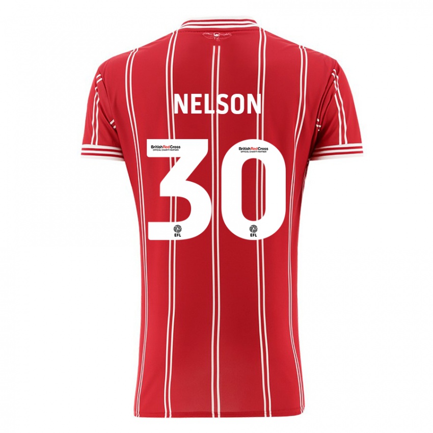 Criança Camisola Raekwon Nelson #30 Vermelho Principal 2023/24 Camisa