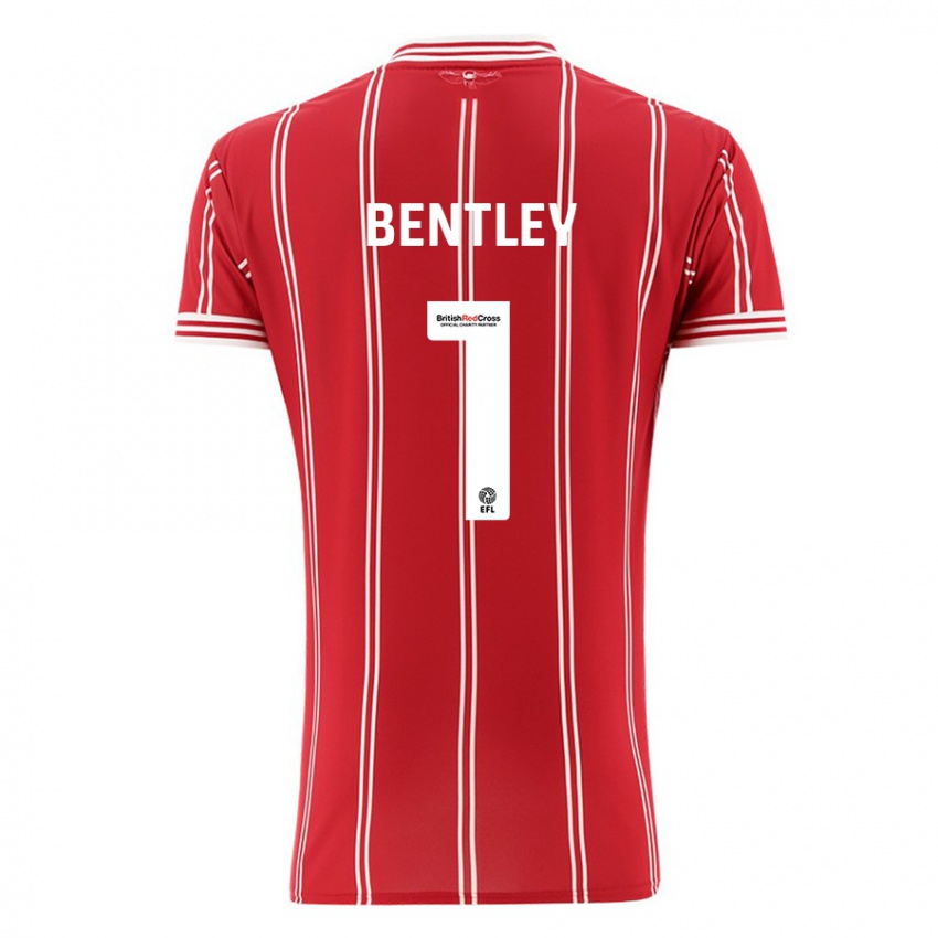 Criança Camisola Fran Bentley #1 Vermelho Principal 2023/24 Camisa