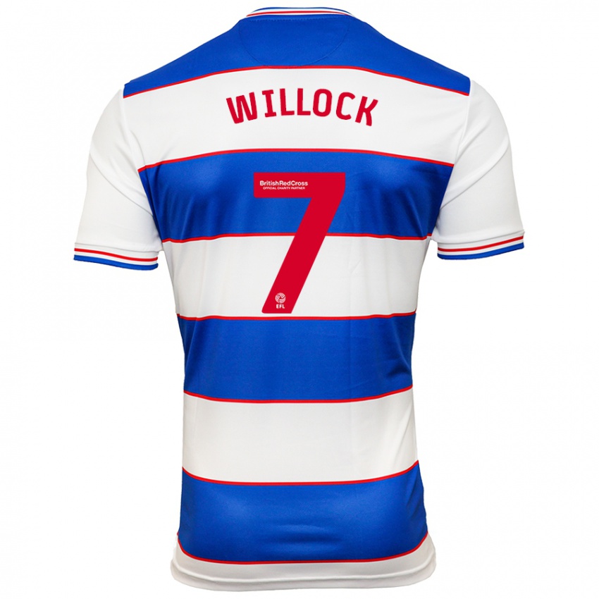 Criança Camisola Chris Willock #7 Branco Azul Principal 2023/24 Camisa